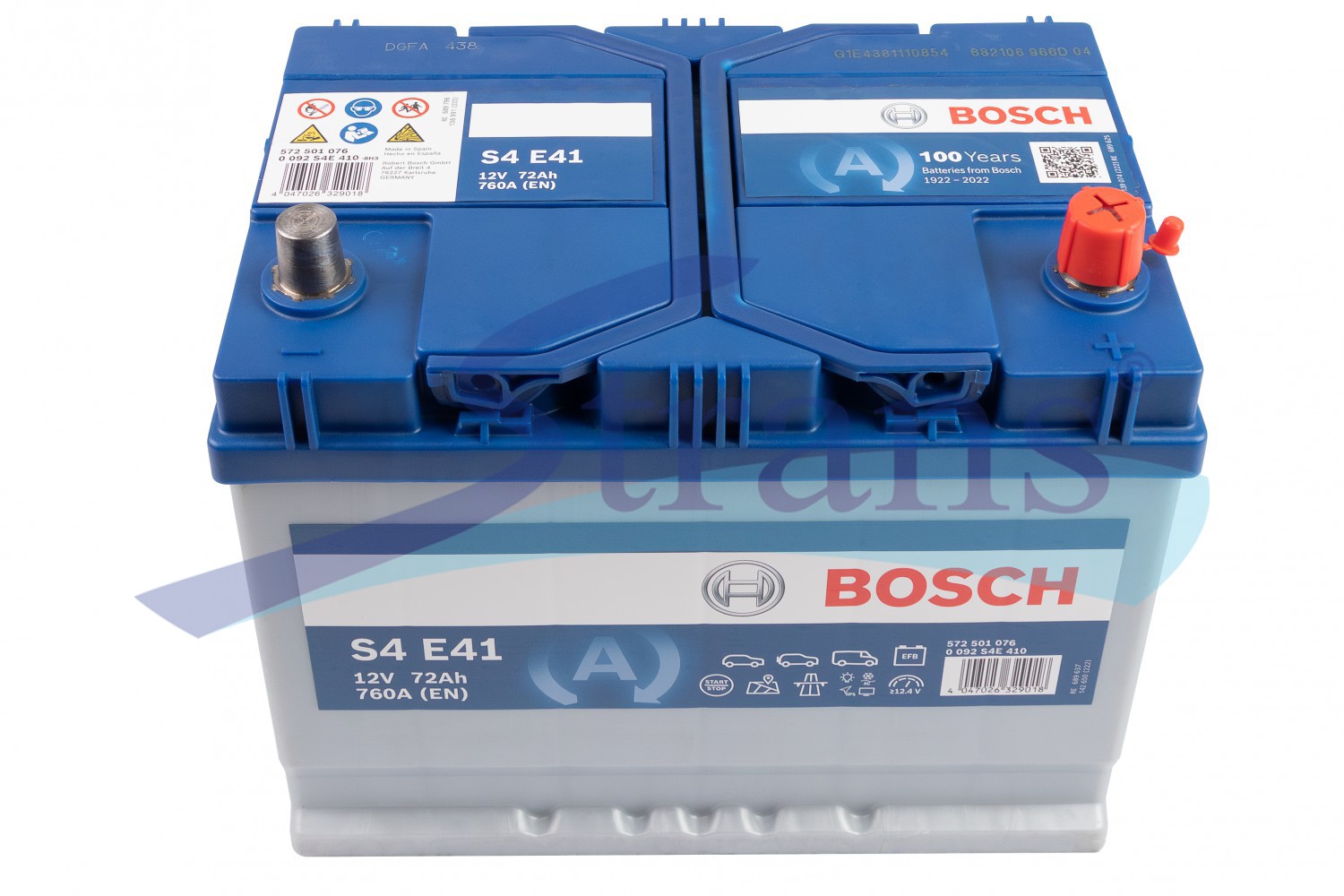 専用 赤10パック 青10パック Акумулятор Bosch 12V 72Ah 760A R+ Start&Stop Efb 260*173*225Mm